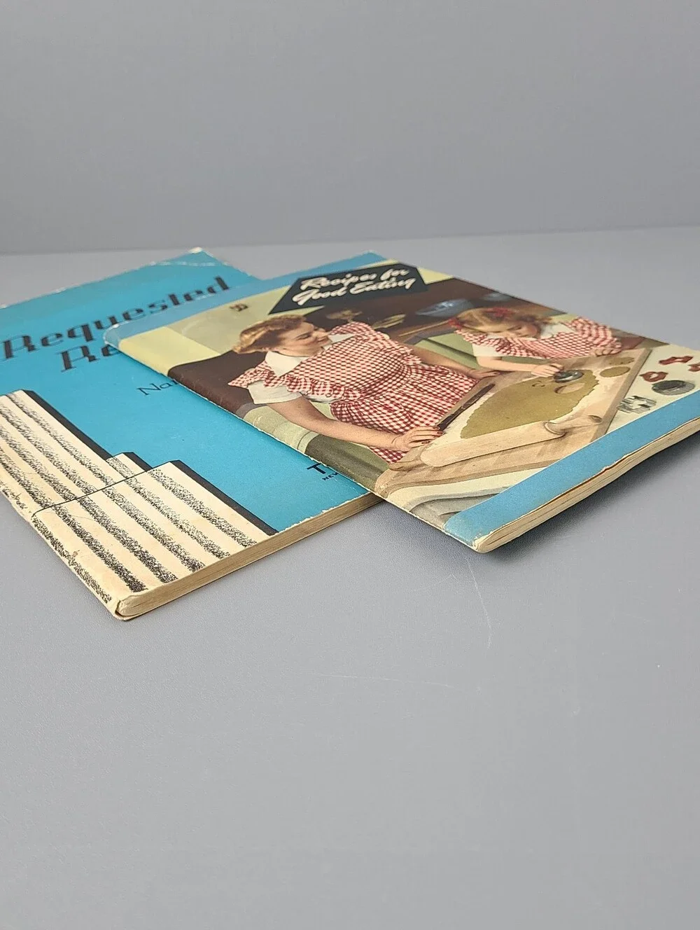 Vintage 1940s Cookbook Recipe Pamphlet Books-Set of Two